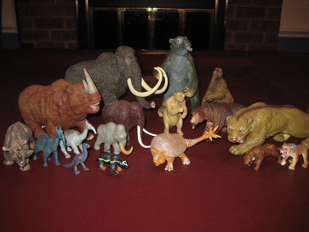 assorted toy Cenozoic mammals (+ one bird) a photo on Flickriver