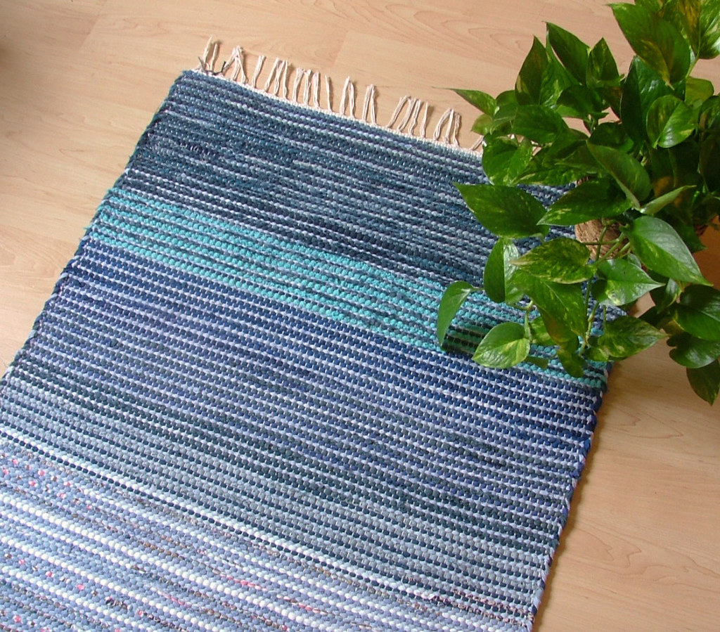 LAKESIDE BLUE Handwoven rug This handwoven rug featur… Flickr