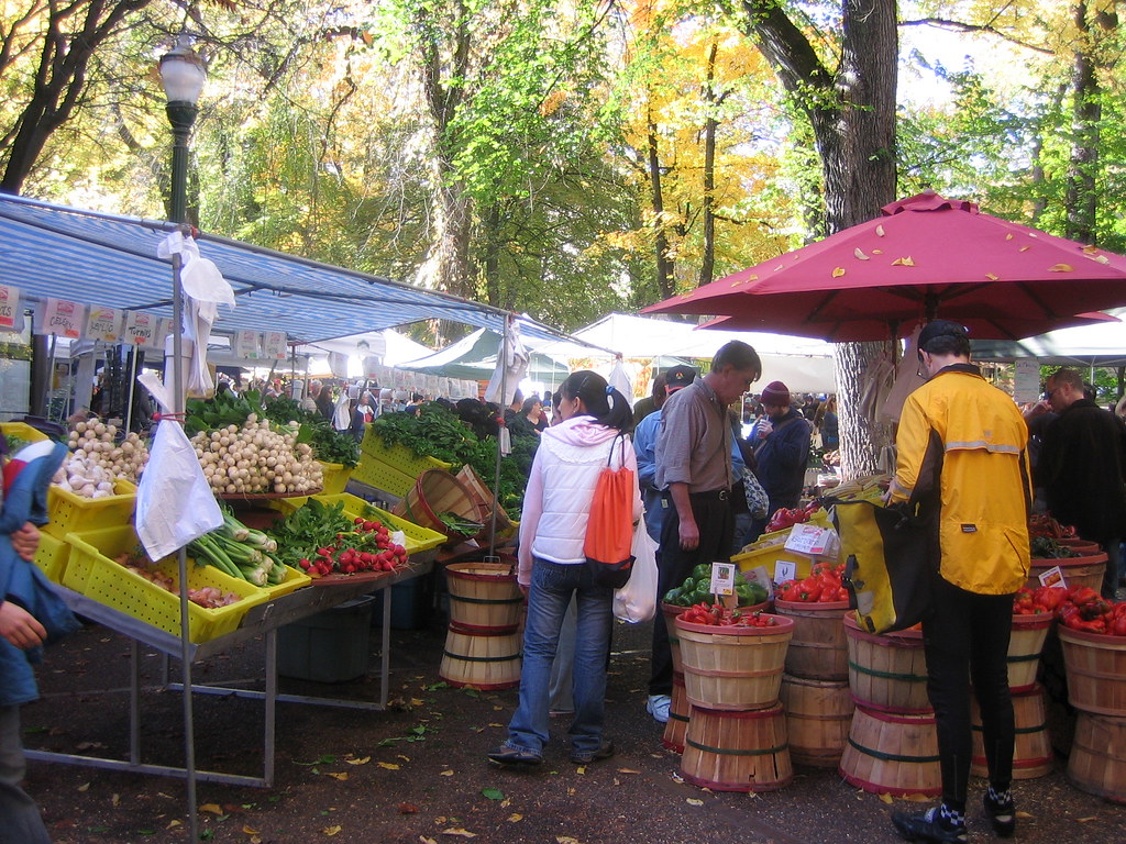 At the farmer's market in Portland tracey r Flickr