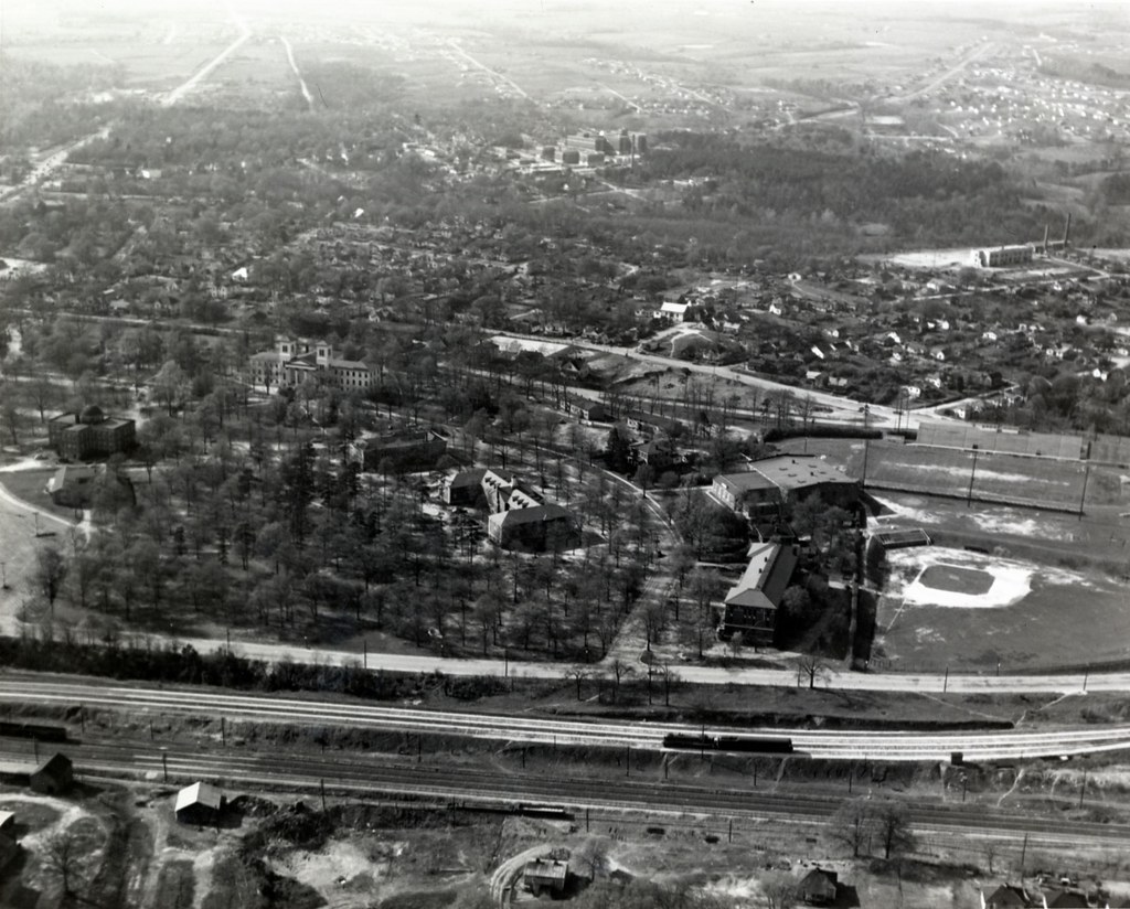 Wofford College Aerial Photo 1954 Aerial photographs of … Flickr