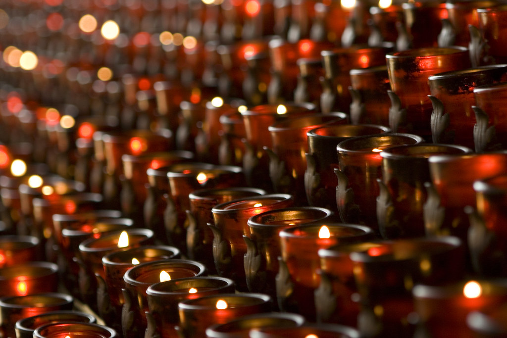 candles at holy cross sedona Prayer candles at the famous … Flickr