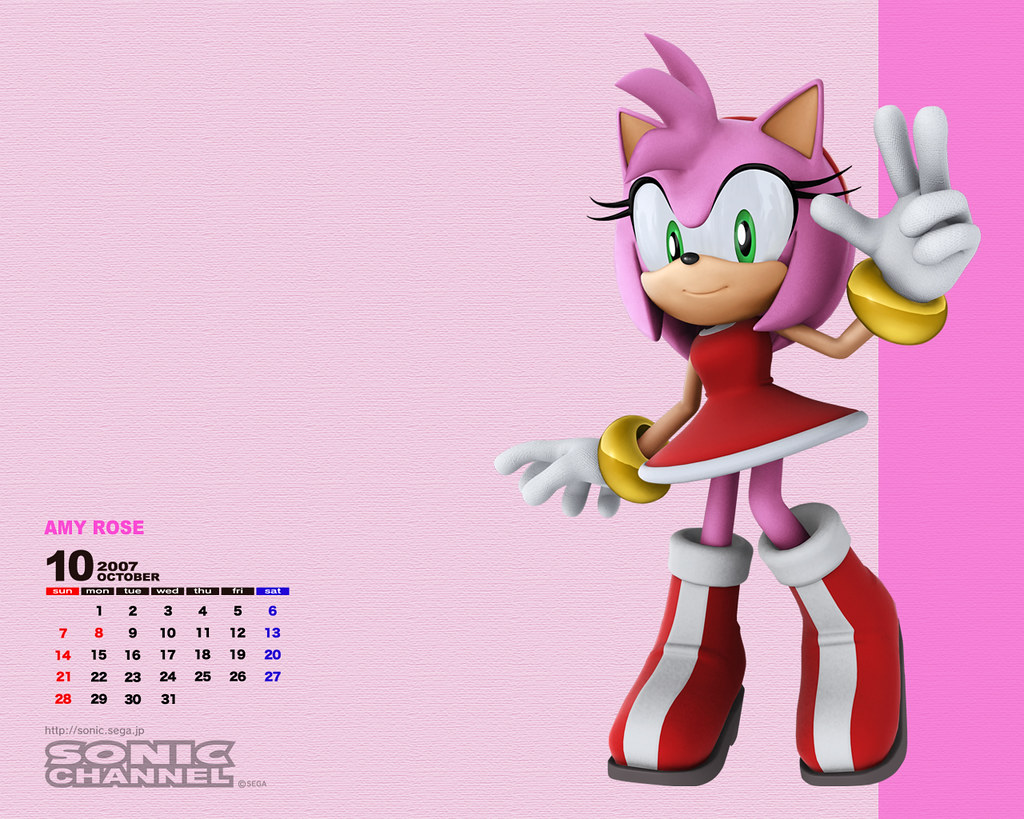 amy sonic channel callendar wallpaper A sonic channel amy … Flickr