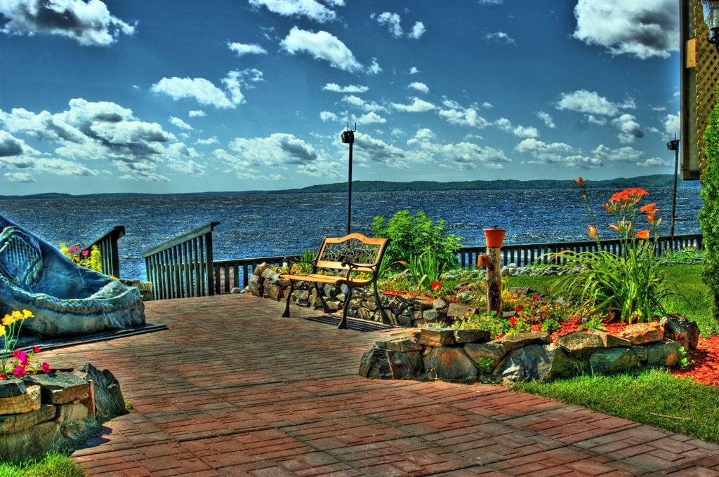 Rocky's View Lake Wahnapitae view from Rocky's Dean Martin Flickr
