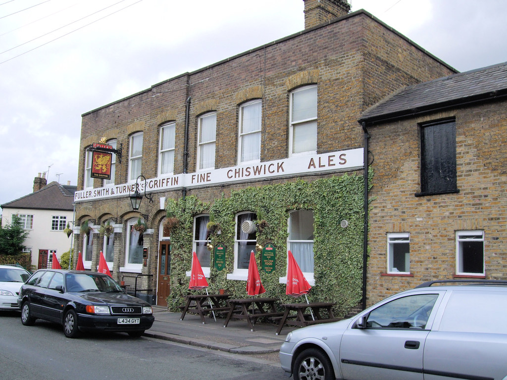 The Griffin Pub, Brentford, London. The pub featured in