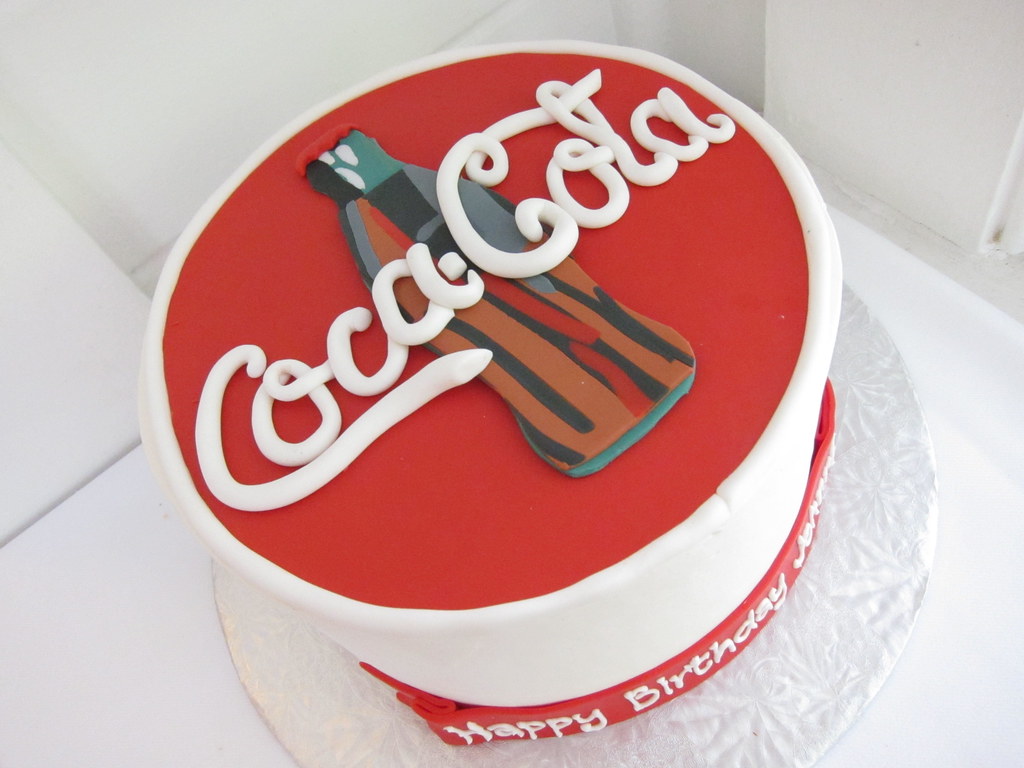 Coca Cola Birthday Cake Polkadots (Olga) Flickr