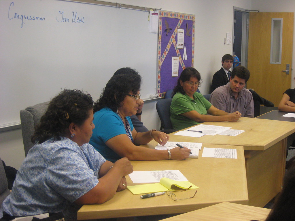 Mescalero Apache School Teachers Speaking with Tom Udall Flickr
