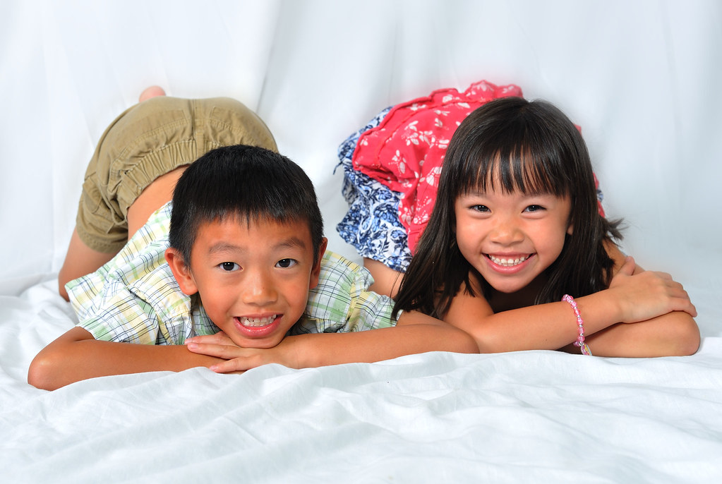 Brother & Sister Experimenting with basic lightning