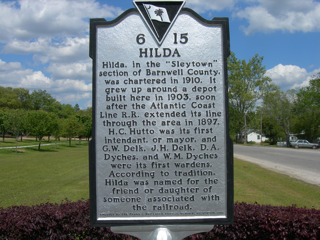 Hilda Historic Marker Hilda, South Carolina Flickr