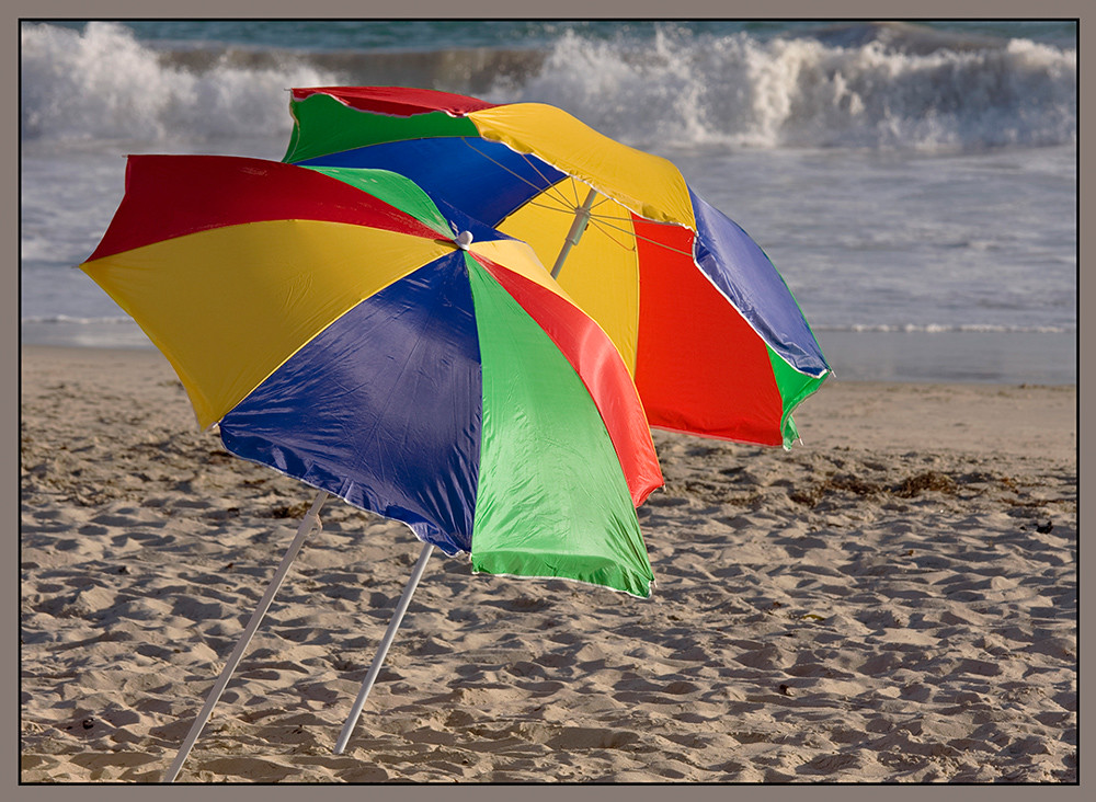 Beach Umbrellas Laguna Beach Photo Walk August 23, 2008 Carol Cohn