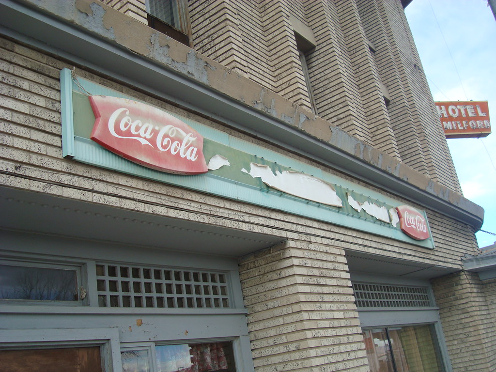 Hotel Milford Coca Cola signs Milford, Utah Kenny Flickr