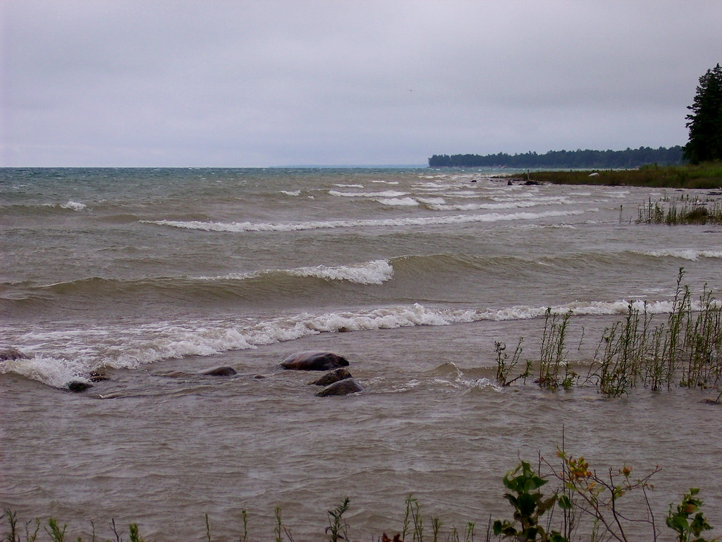 Cold Summer, Lake Huron The Lake Huron side of the Straits… Flickr