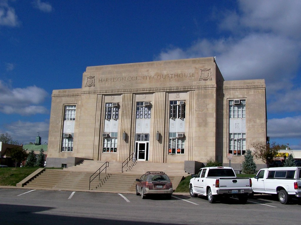 Harrison County Courthouse, Front View Bethany, Missouri J. Stephen