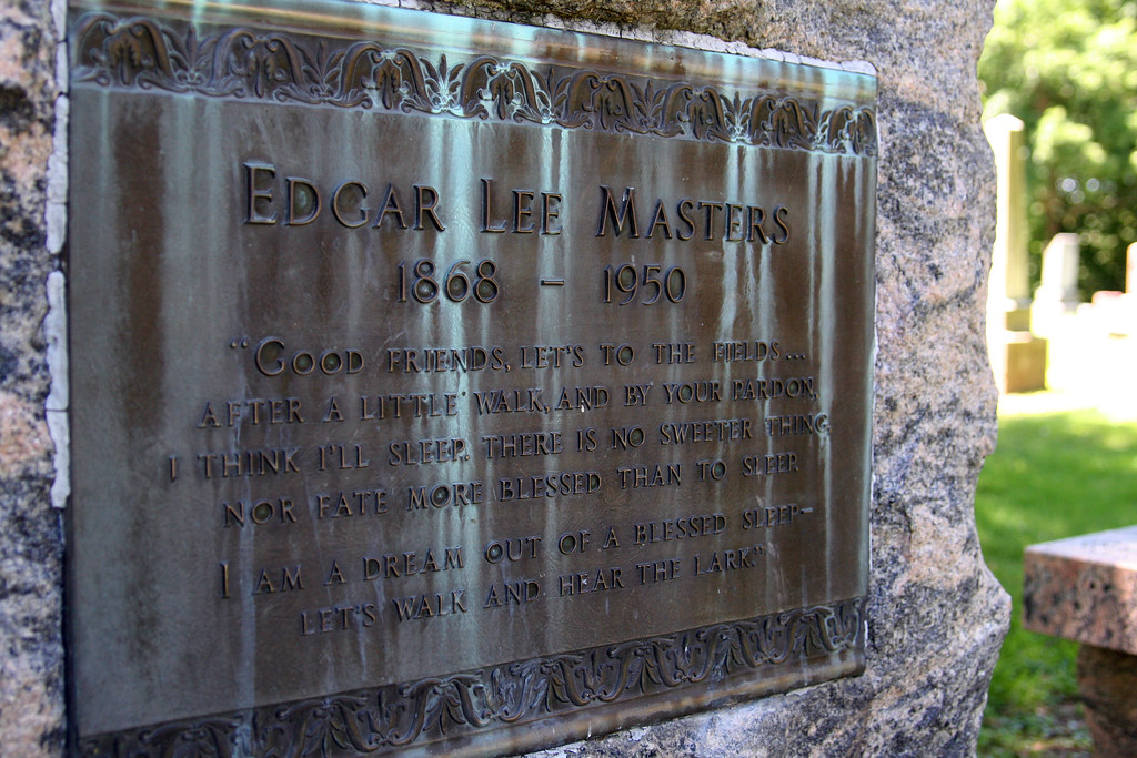 Edgar Lee Masters Grave And the plaque reads Edgar Lee Ma… Flickr