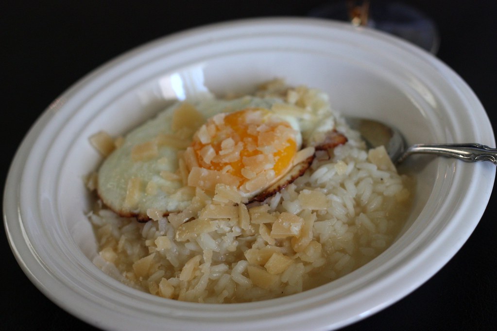 Parmesan Risotto with Fried Egg Sebrina Flickr