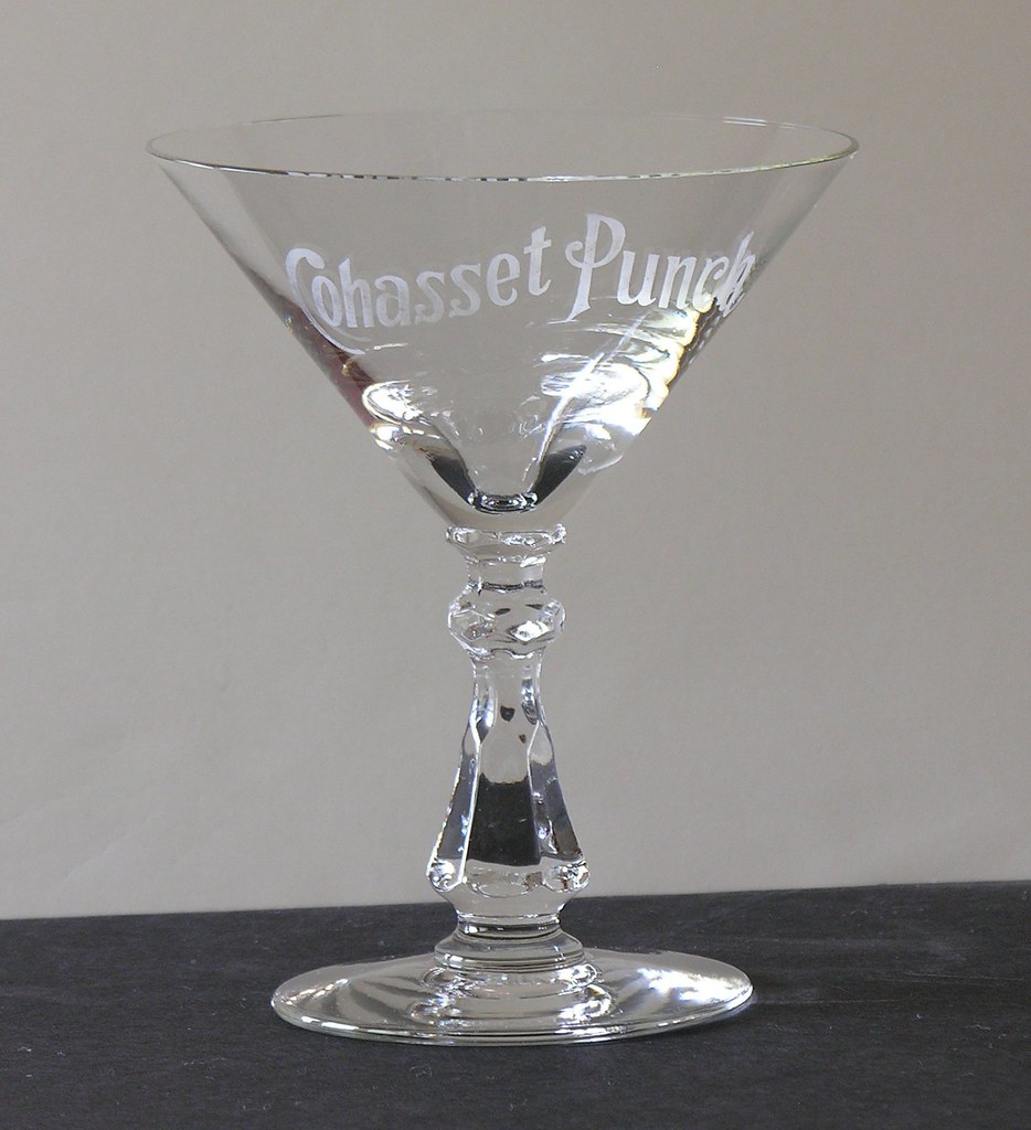 Cohasset Punch glass Etched glass for traditional serving … Flickr