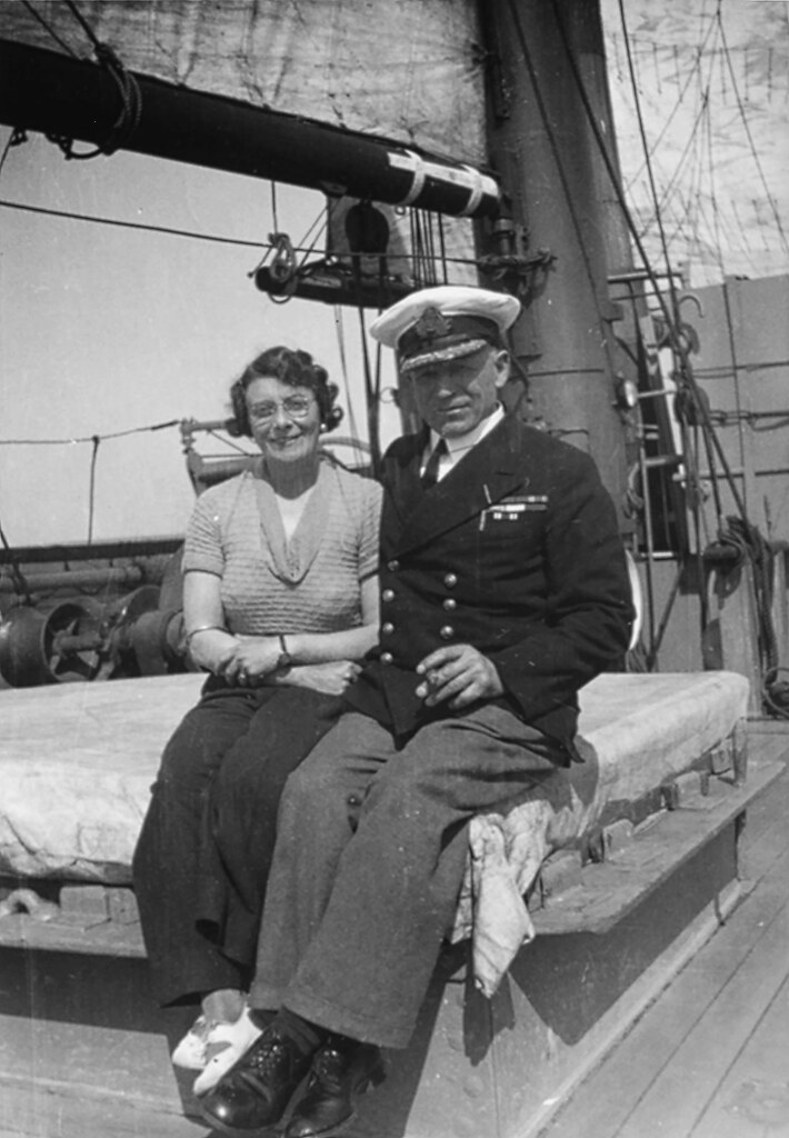 Antarctic Hero Frank Worsley and his wife, Jean, c. 1933 a photo on