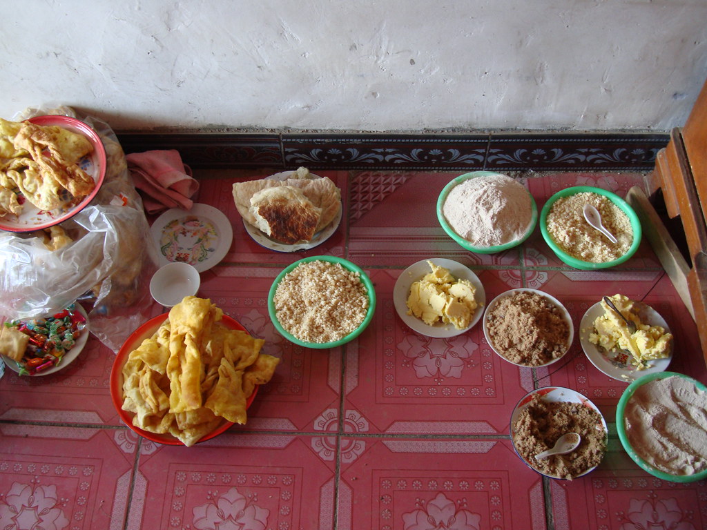 Tibetan breakfast and lunch and dinner fried bread, white… Flickr