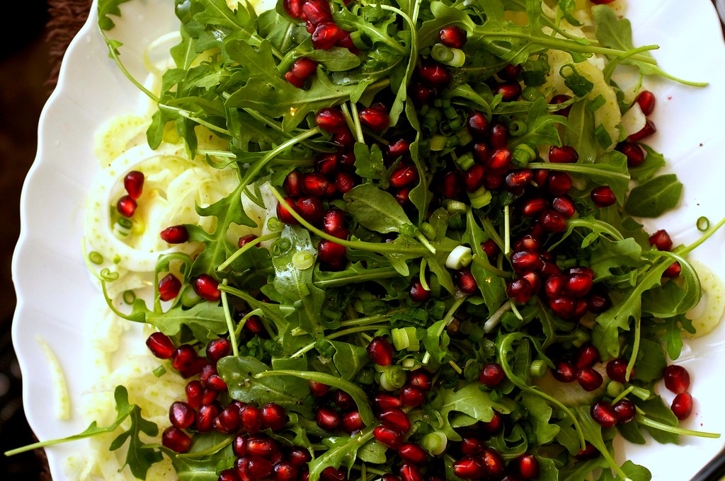 Fennel, Prosciutto and Pomegranate Salad on smittenkitche… Flickr