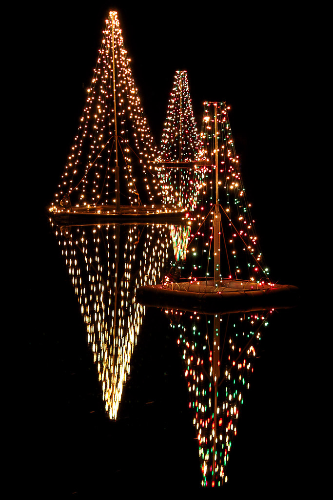 Salem Pond Christmas lights Lee Ann L. Flickr
