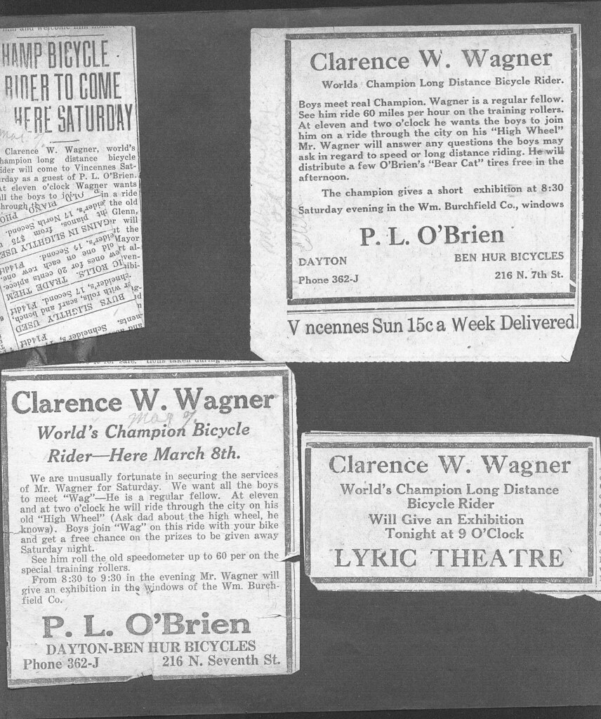 clips36 Clarence Wagner newspaper clipping. Curt DeBaun Flickr