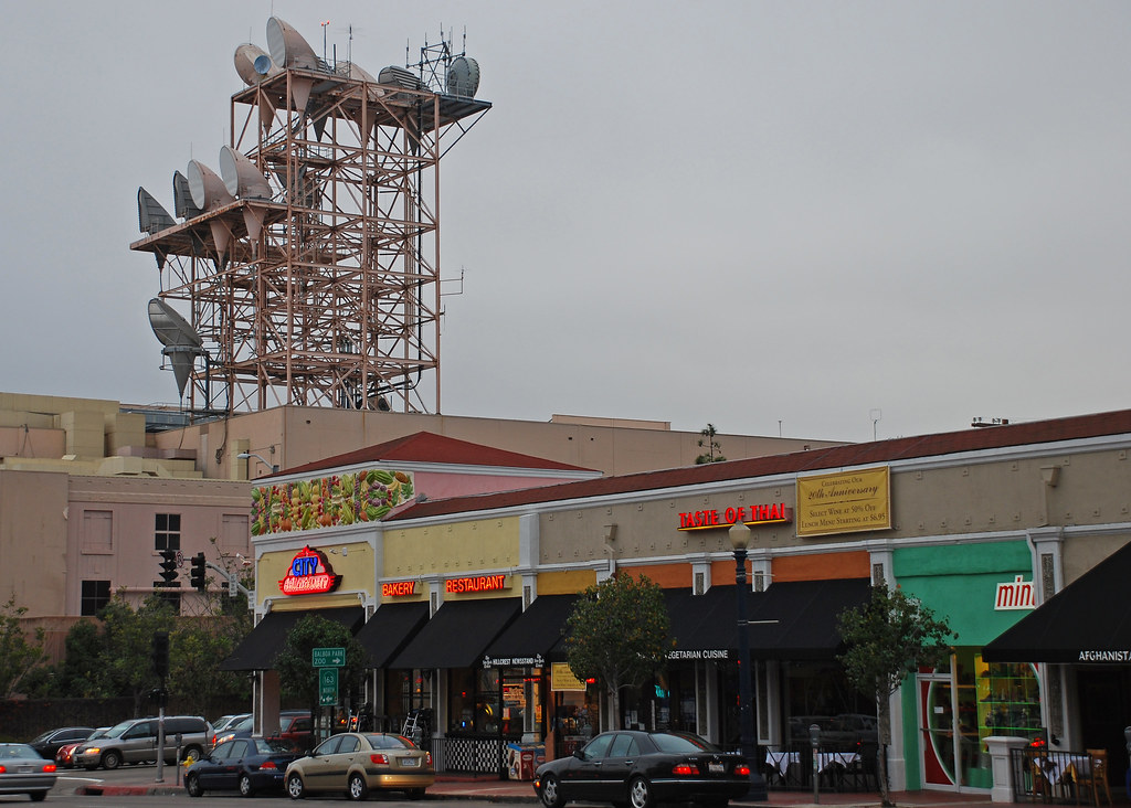 Hillcrest Shops on University Avenue and the AT&T microwav… Flickr
