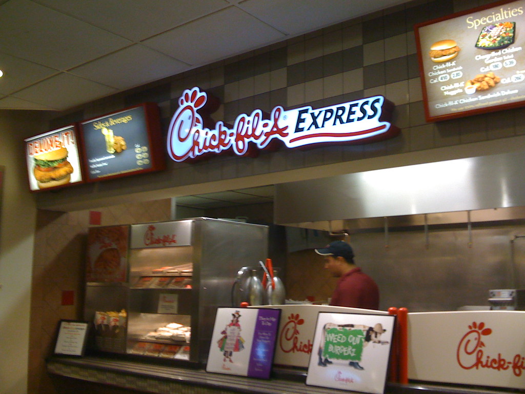 ChickfilA Express only at NYU, with an abbreviated menu muuuusic