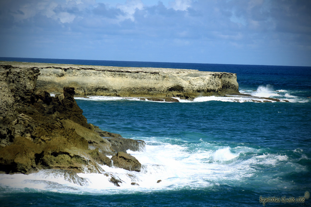 Sea facing cliffs Rugged view of Barbados's East Coast. Th… Flickr