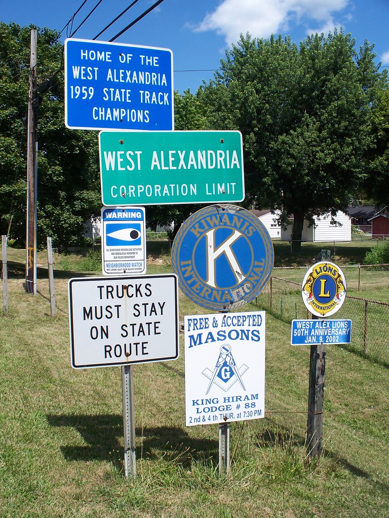 OH West Alexandria Entrance Entrance to West Alexandria,… Flickr