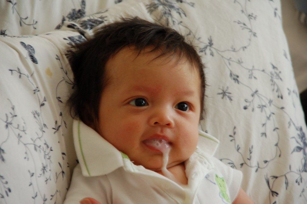 Told you so...He spits up a lot katrinagil Flickr