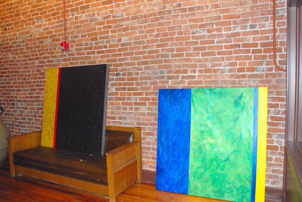 Lobby Saranac Building Spokane both 54x54 in. Acrylic on… Flickr