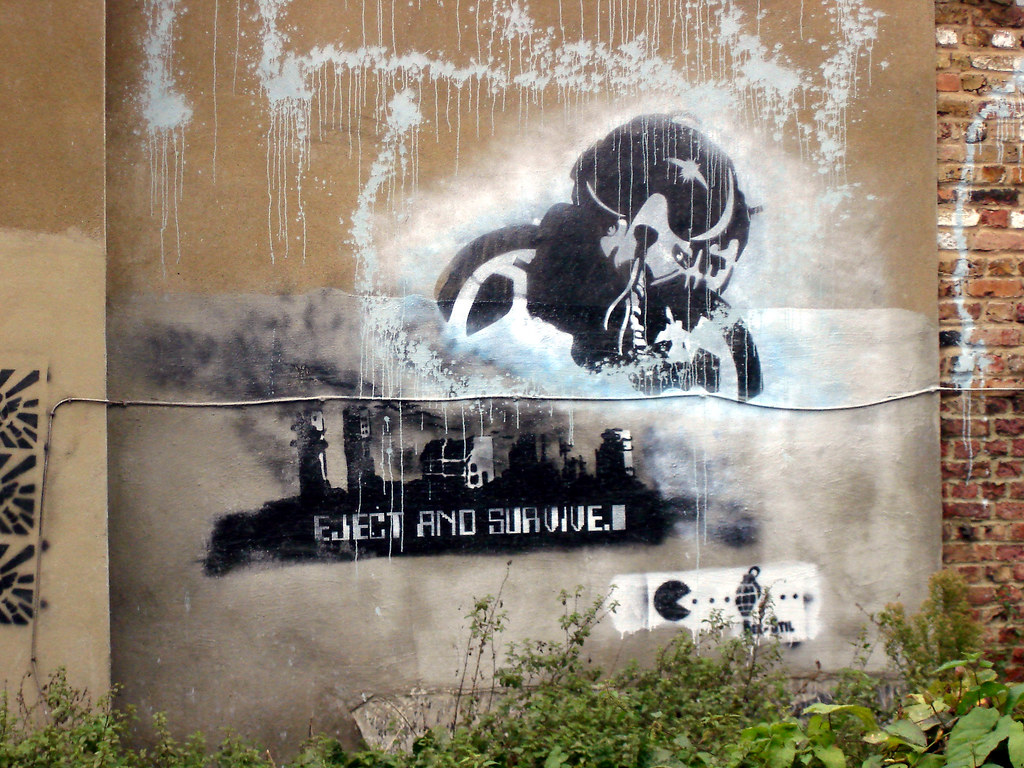Eject and Survive Some graffiti art near Old Kent Road, Lo… sulin Flickr