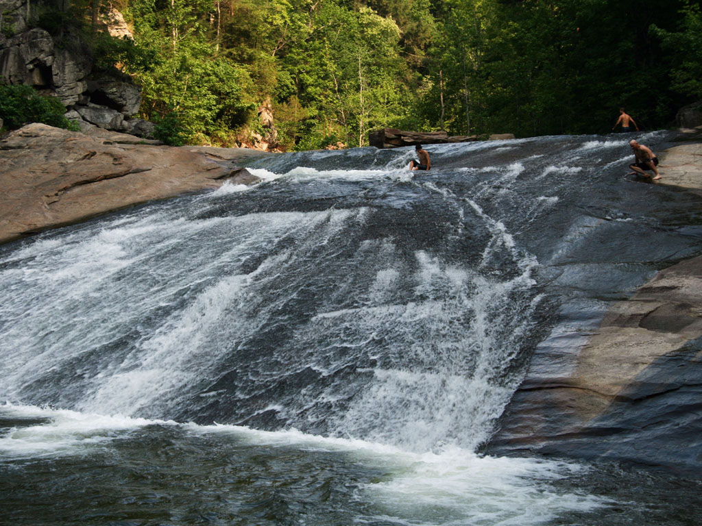 Sliding down Bridal Veil Falls Tallulah State Park, … Flickr