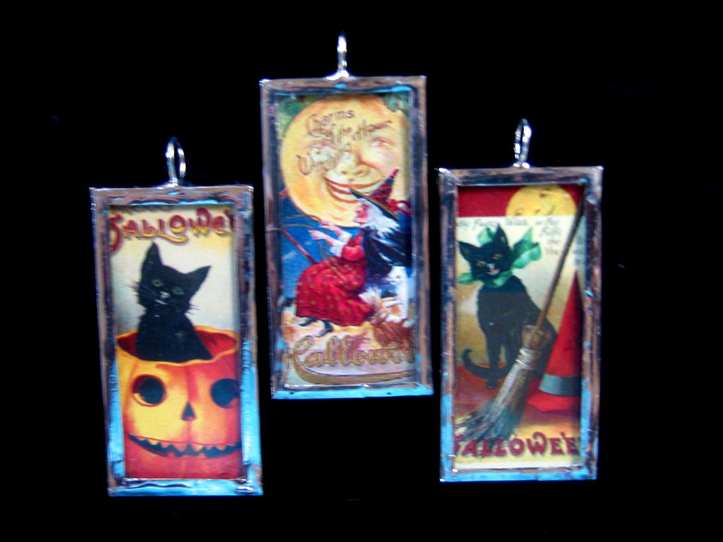 Vintage Halloween Pendants A few charms for the shopthis … Flickr