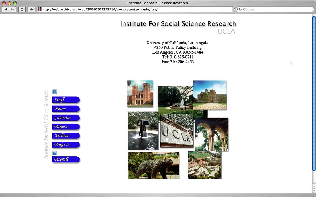 issrfront2004.jpg ISSR front page in 2004, a la Way Back… Grace