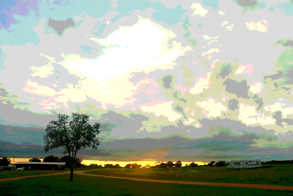 Posterized Henneke Fish Farm Sky Larry Bozka Flickr