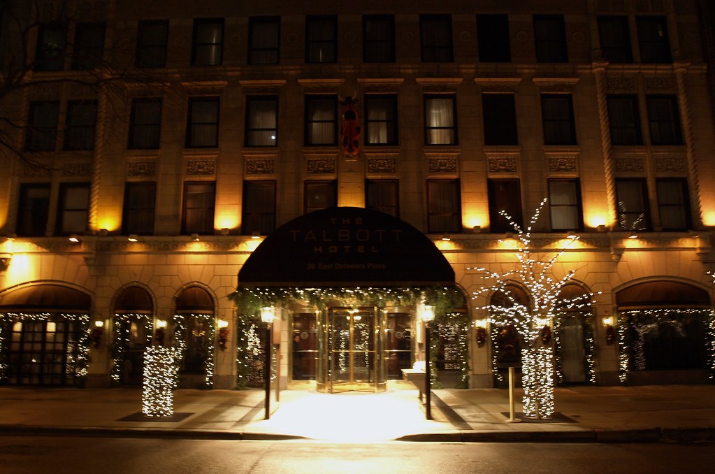 The Talbott Hotel Lit up for Christmas. Brule Laker Flickr