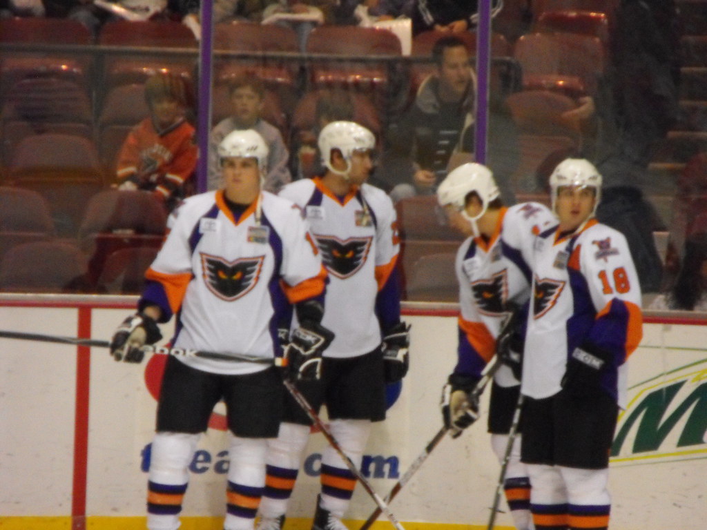 Jared Ross, Claude Giroux,?, and Matt Clackson Hockeychik78 Flickr