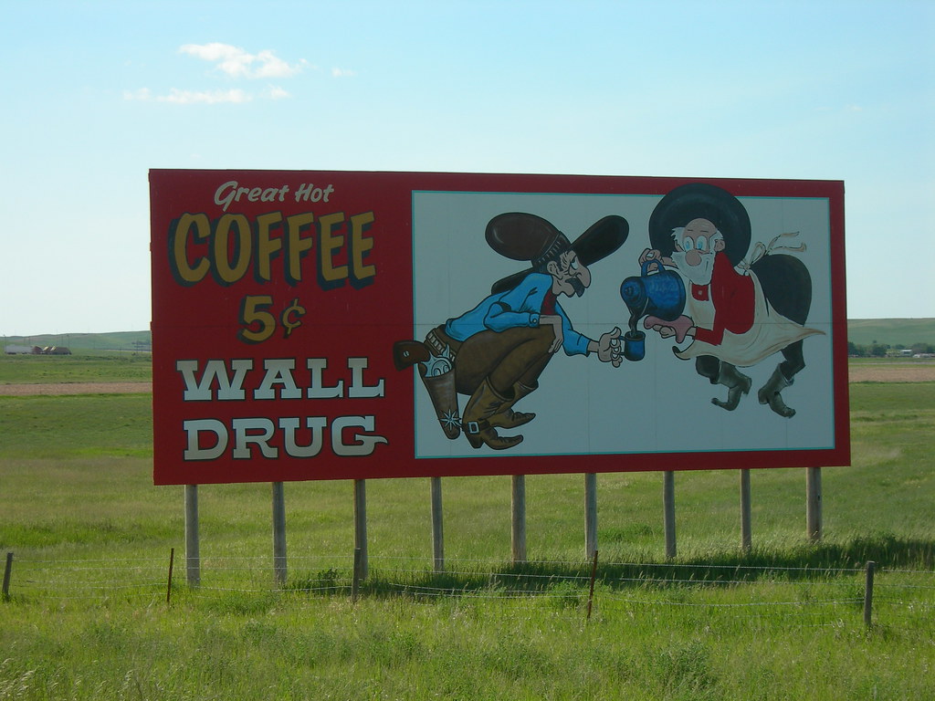 Wall Drug Coffee Billboard These billboards are all along … Flickr