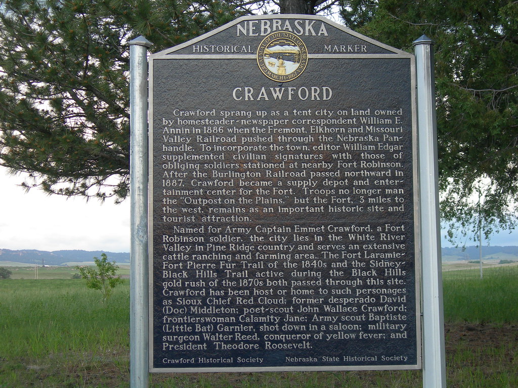Crawford Historic Marker Crawford, Nebraska Jimmy Emerson, DVM Flickr