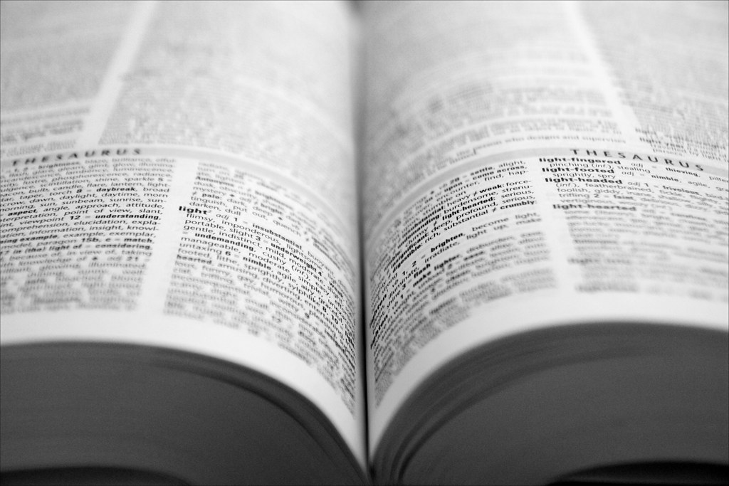 Light Dictionary and Thesaurus. Phil Thomas Flickr