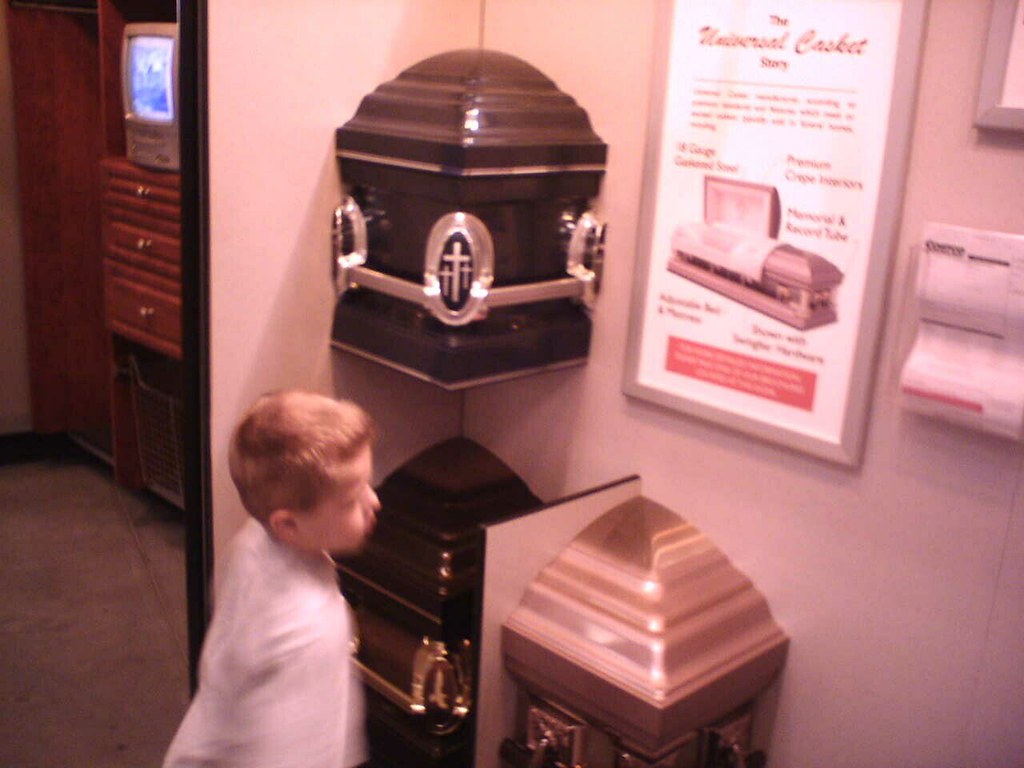 Costco caskets My nephew Zack browsing caskets for sale at… Flickr