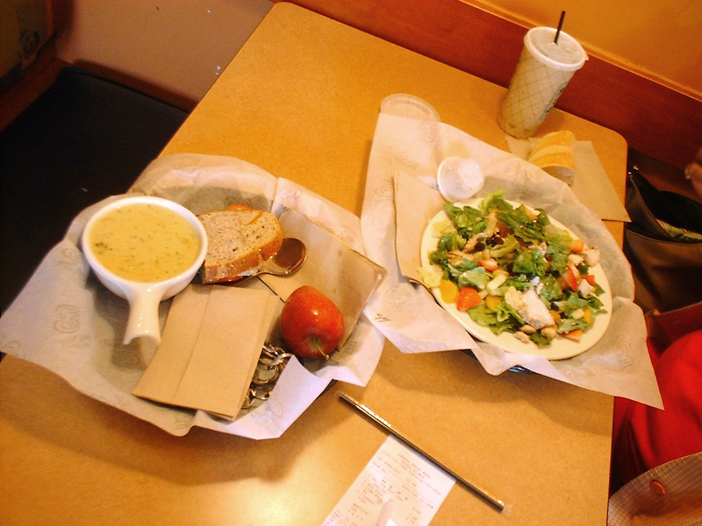 lunch at St. Louis Bread Co MBK (Marjie) Flickr