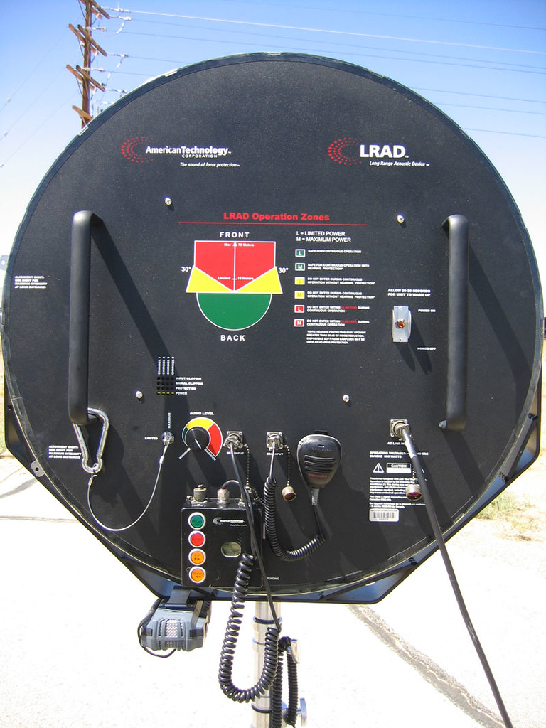 LRAD device | Back side of ATC's LRAD (Long Range Acoustic D… | Flickr