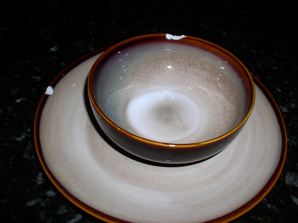 chipped dishes lucky lum Flickr