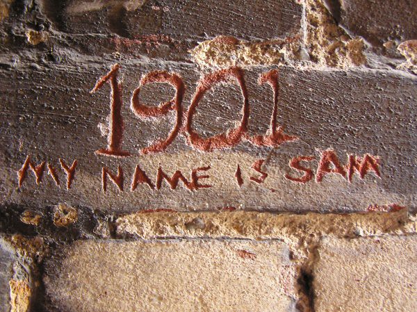 My Name is Sam (1901 Graffiti on wall) another gem from do… Flickr