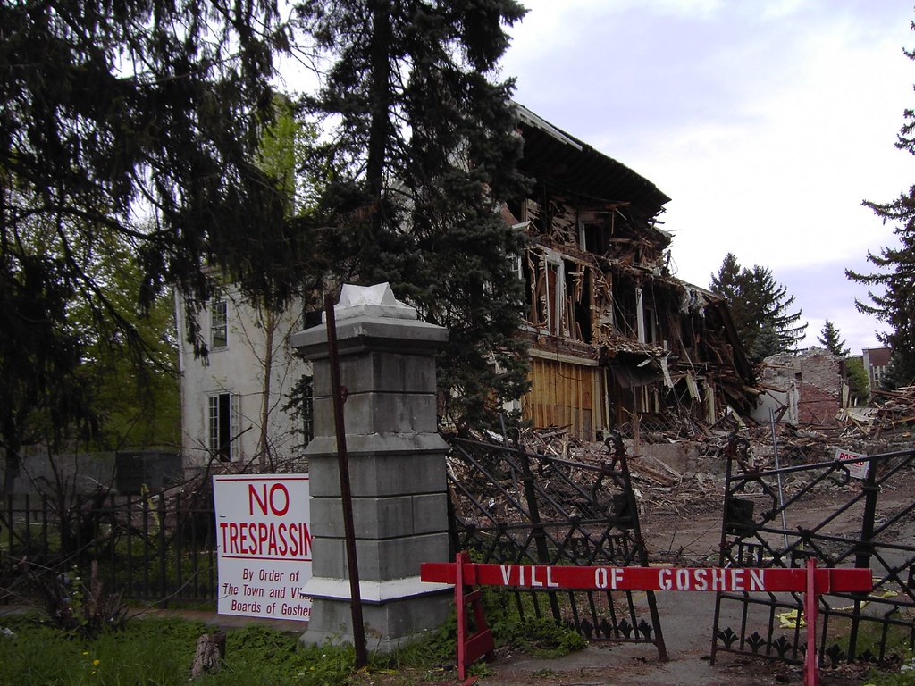 Goshen NY Salesian mansion demolition june 2005 .. Elocin .. Flickr