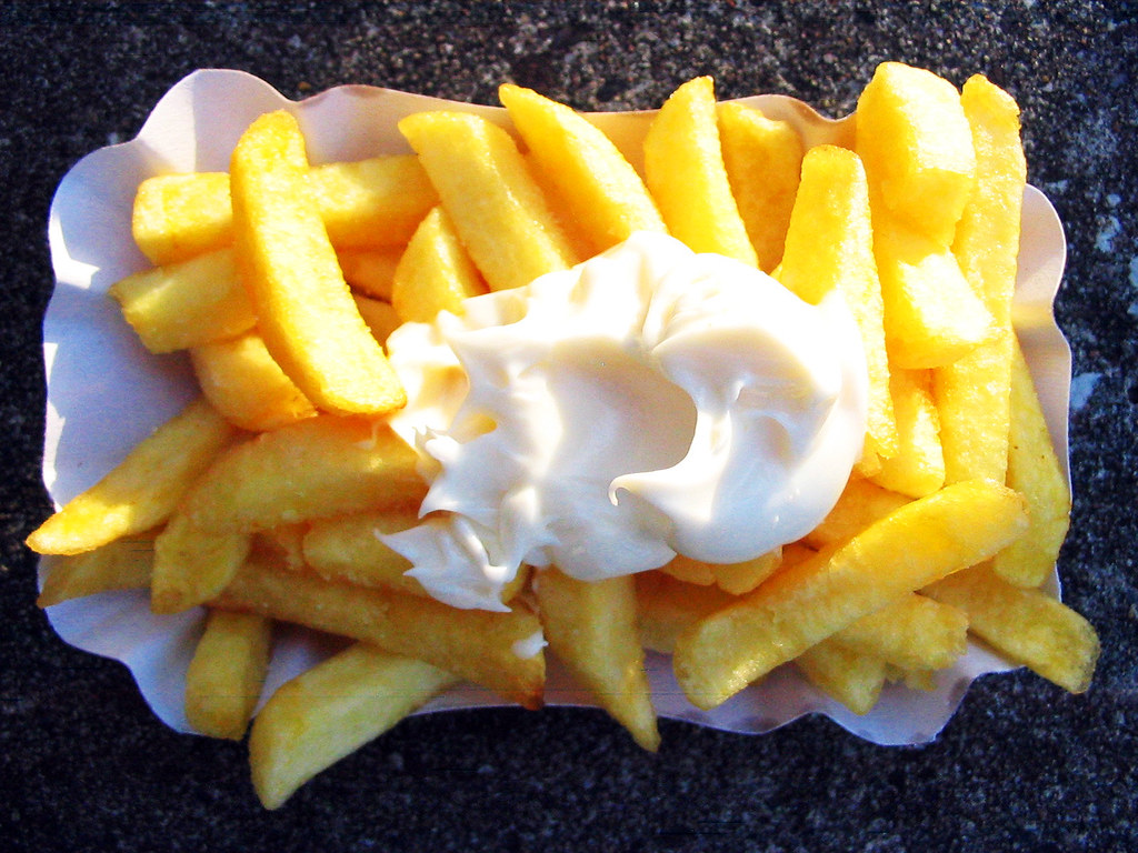 mayo and pommes fresh and greasy pommes bought at maschsee… Flickr