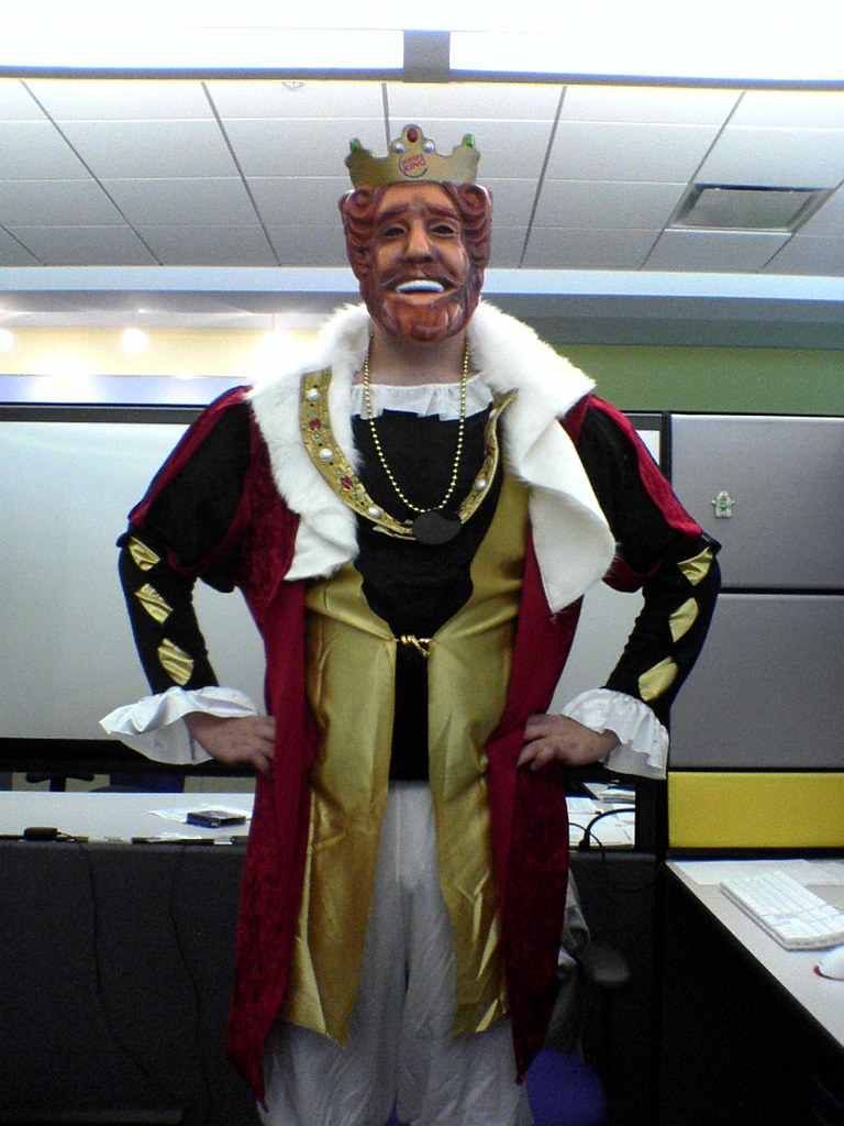 The Burger King My coworker's excellent halloween costume.… Lily Ballard Flickr