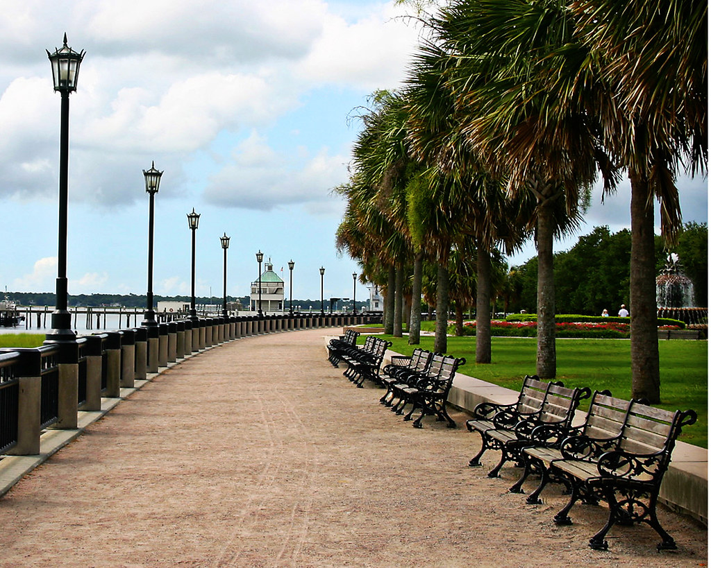 Riverside Walk Waterfront Park Downtown Charleston at th… Flickr