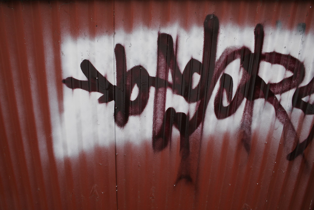 Corrugated Graffiti Graffiti over white over graffiti on c… Flickr
